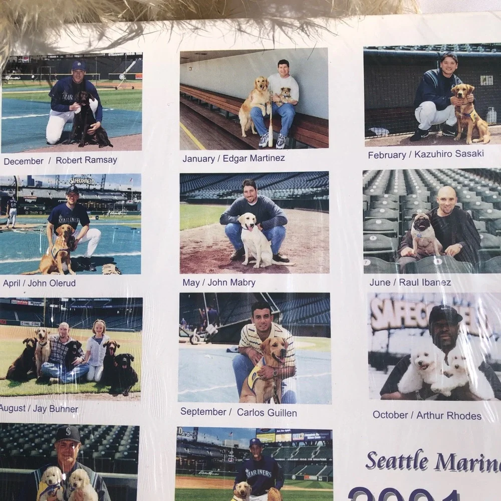 🆕 2001 Seattle Mariners Calendar w/HOF EDGAR MARTINEZ +more